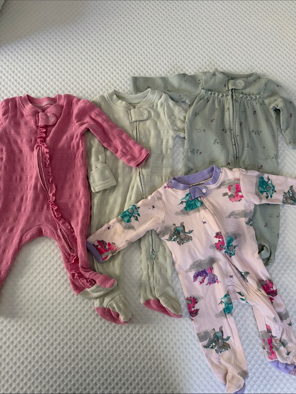 Girls 0-3 month Footies